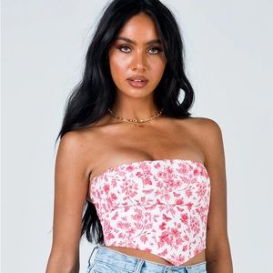NWT Princess Polly Juliette Floral Bustier